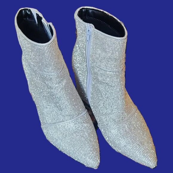 a.new.day Shoes - A New Day Gorgeous Rhinestone sparkle ankle boots size 8.5
